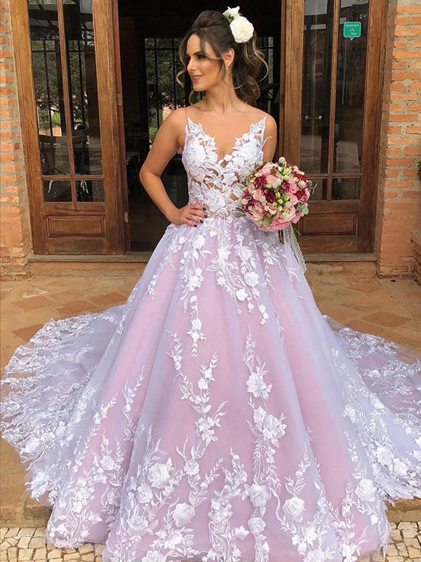 Pink Perfection Illusion Bridal Gown