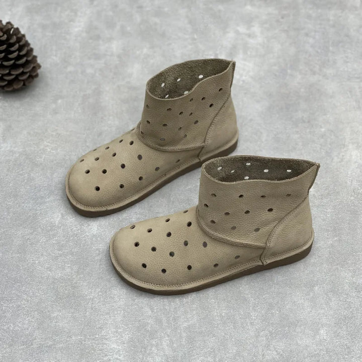 Elegant Hollow-Out Soft Boots