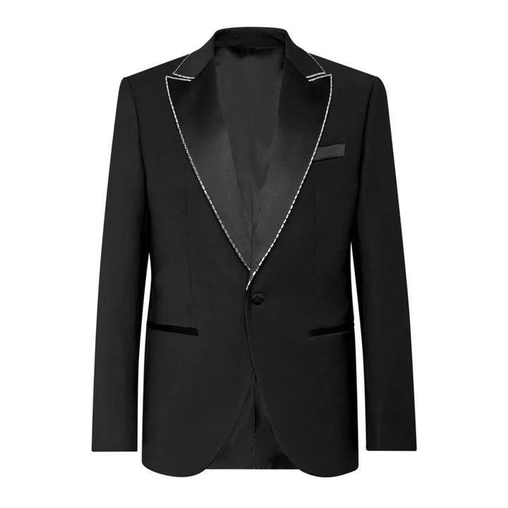 British Style Black Wool Bespoke Blazer