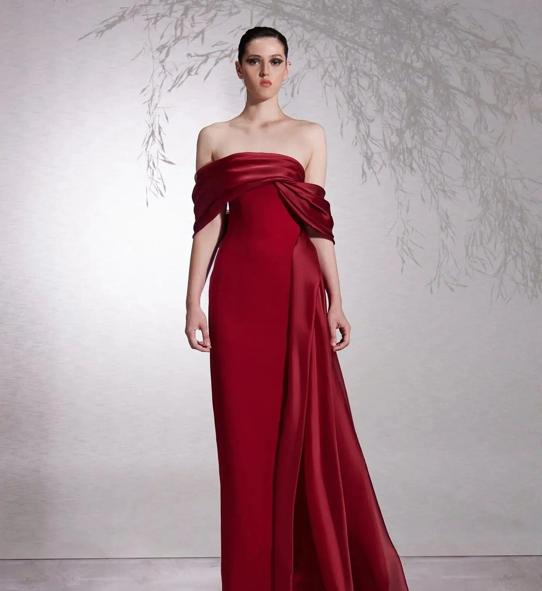 Elegant Strapless Mermaid Evening Gown