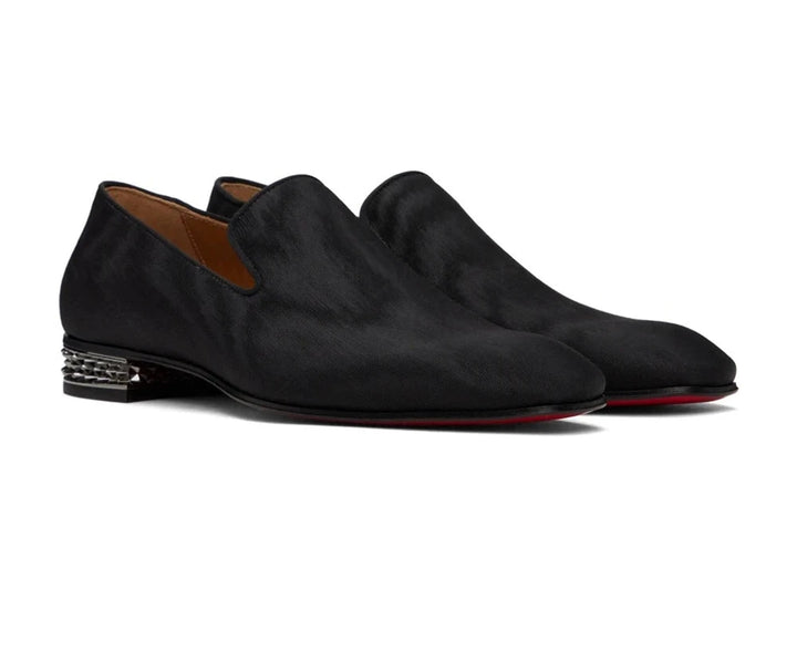 Refined Spikes Stacked Heel Shoes