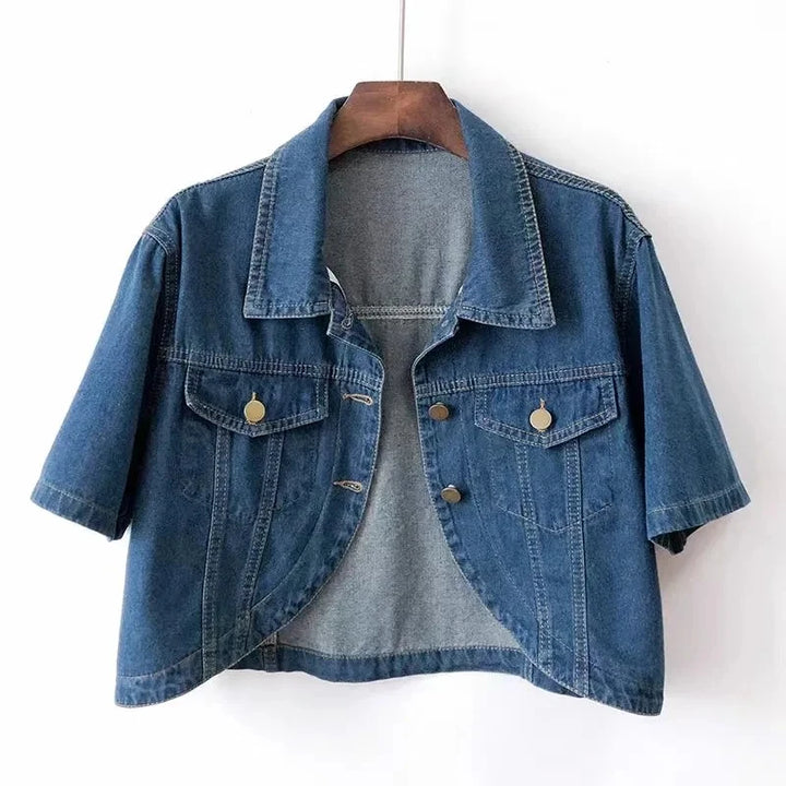 Versatile Short Style Denim Jacket