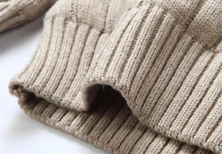 Stylish Wool-Lined Knitwear Cardigan