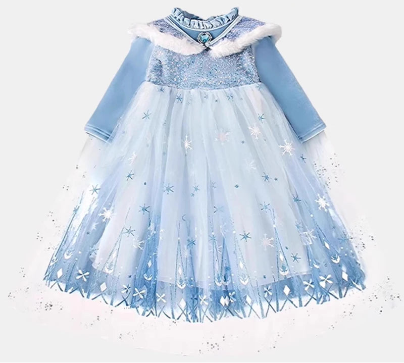 Sweet Velvet Frozen Princess Dress
