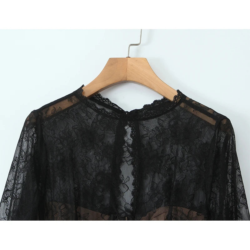 Luxury Semi-Sheer Crop Tee