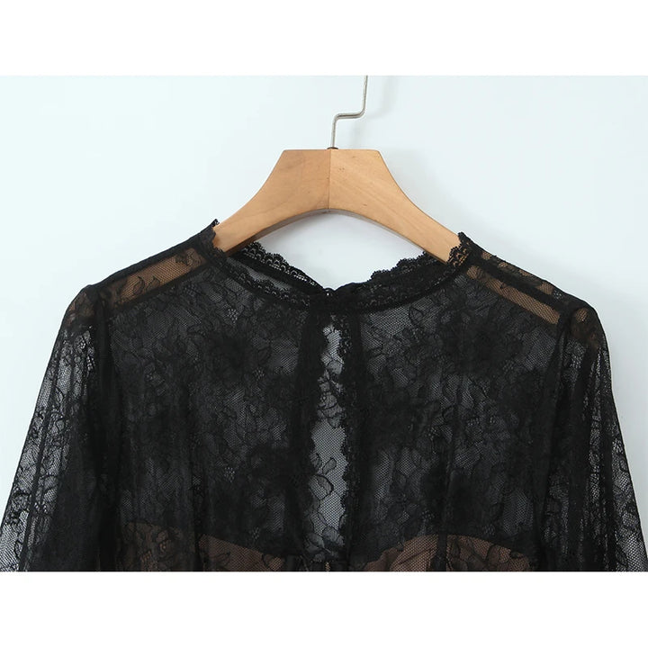 Luxury Semi-Sheer Crop Tee