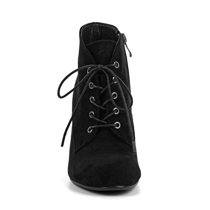 Alluring Lace Up Ankle Boots