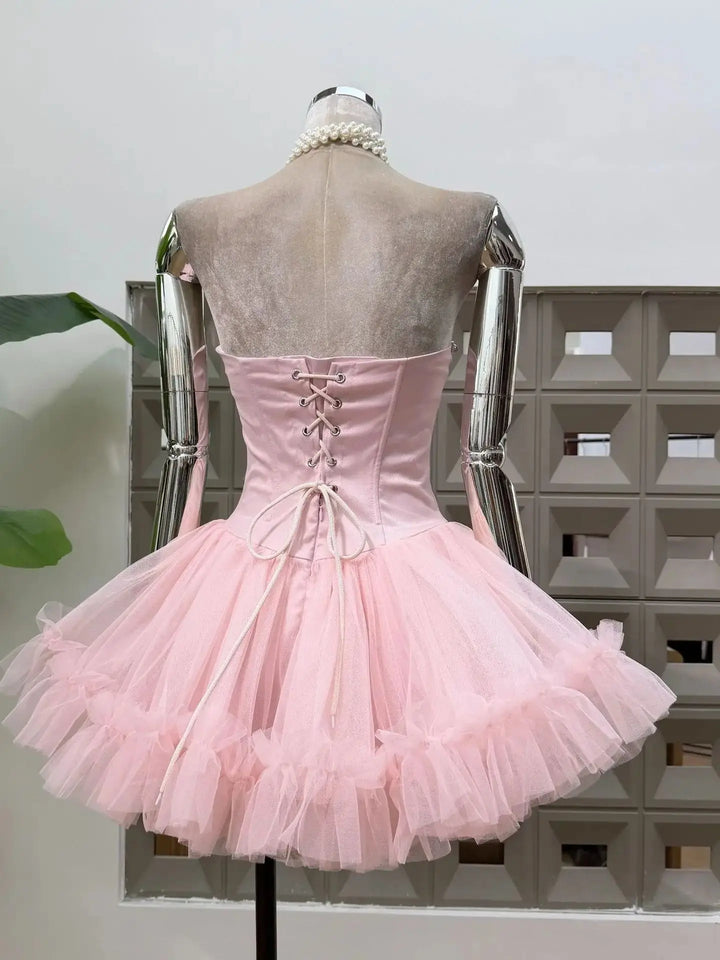 Timeless High Waisted Mini Party Dress