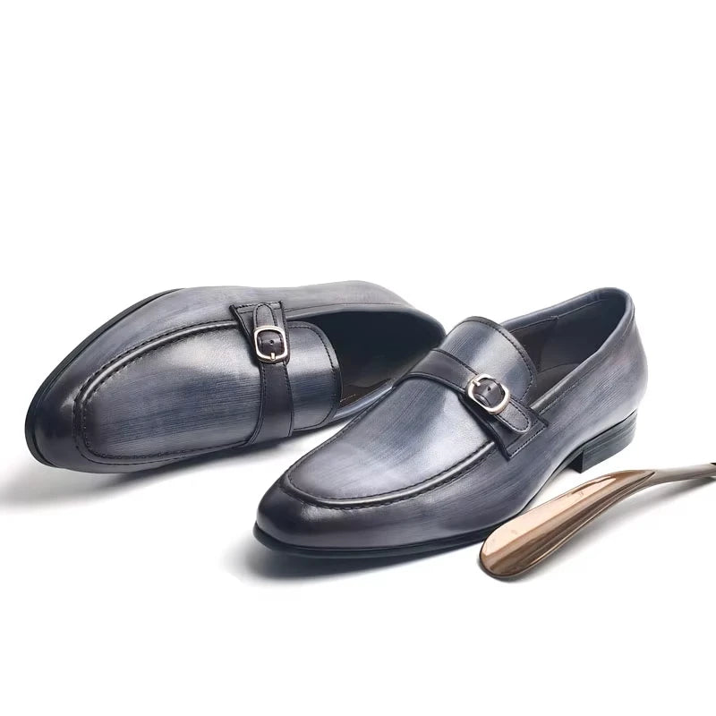 Elegant Slip-On Buckle Loafers