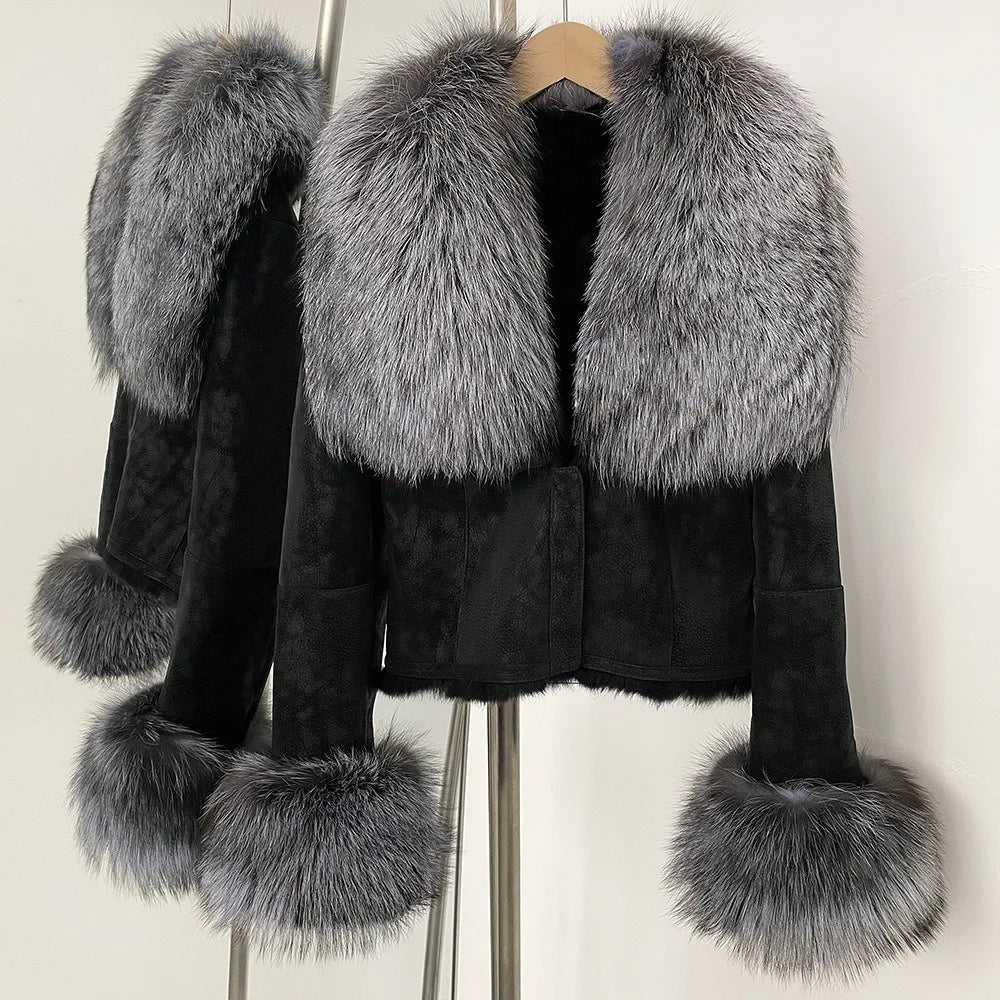 High-Quality Warm Fur Parka Coat