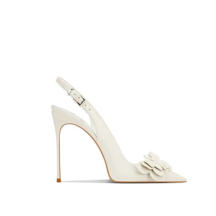 Modern Slim Pointed Leather Heels