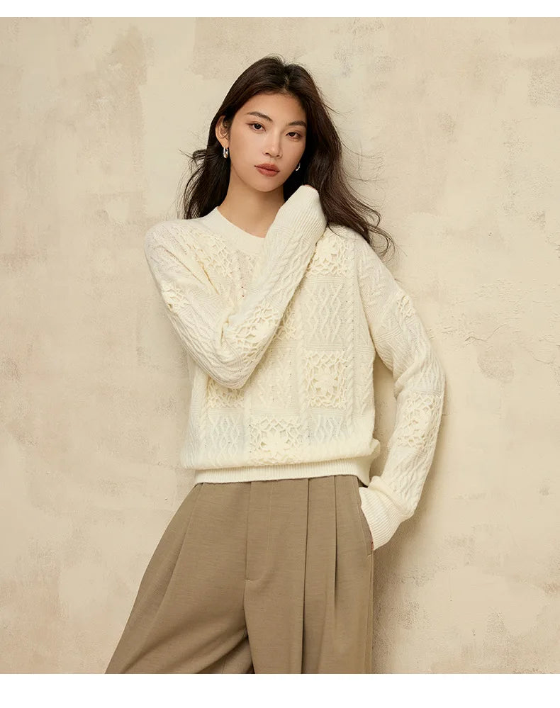 Trendy Sheep Wool Pullover Sweater