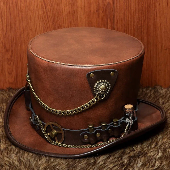 Victorian Steampunk Goggles Hat