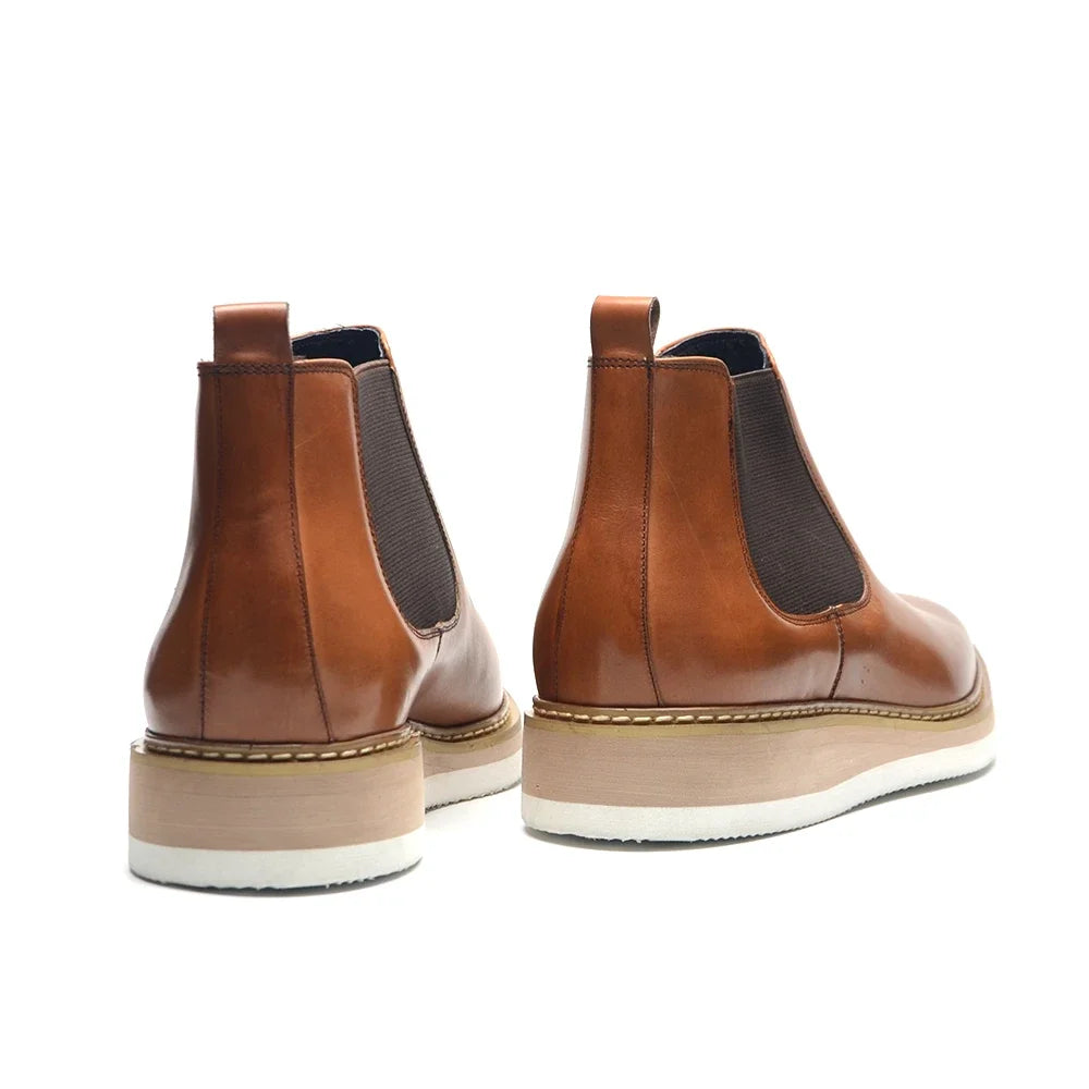 Impeccable Real Leather Chelsea Boots