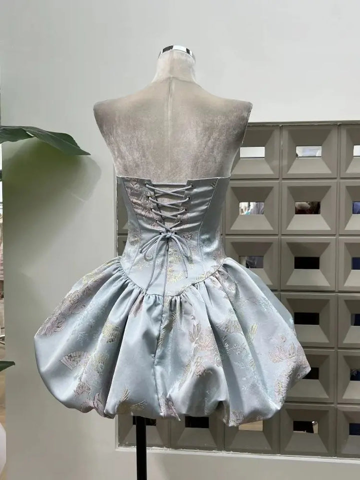 New Trendy Strapless Mini Party Dress
