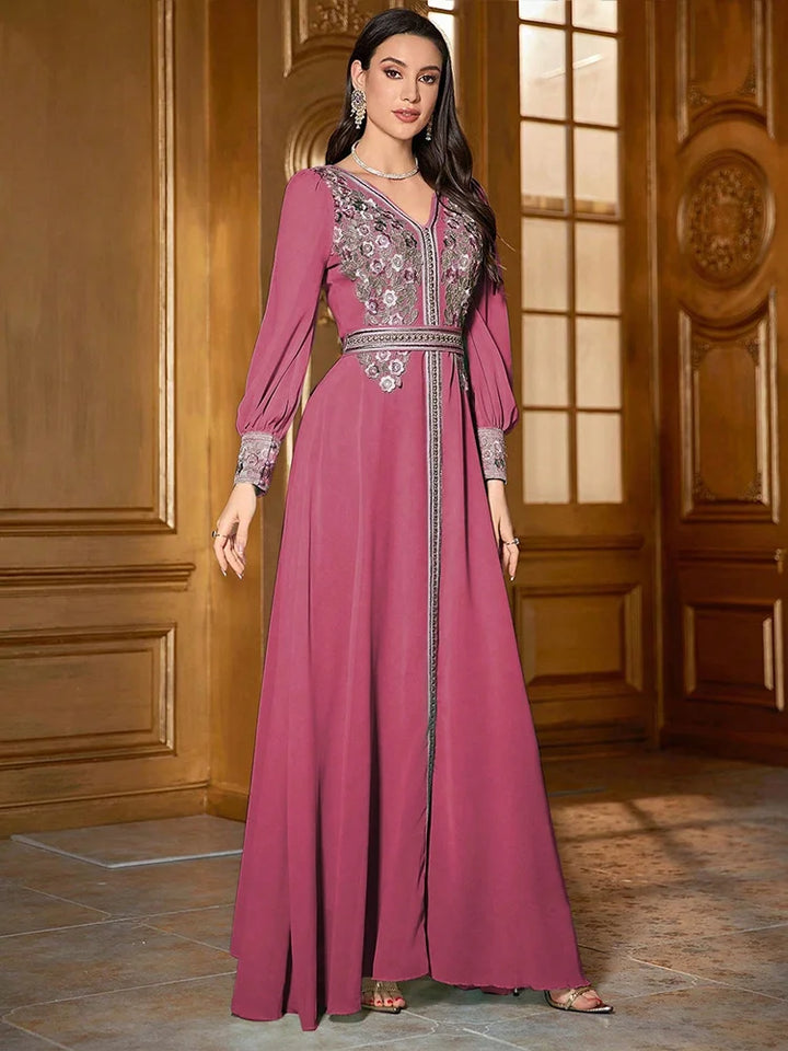 Refined Fashionable Floor-Length Abaya Dress