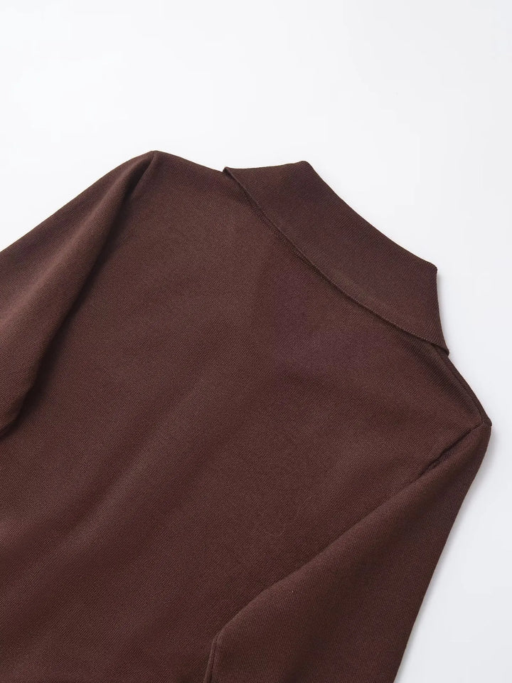 Minimalist Knitted Polo T-Shirt