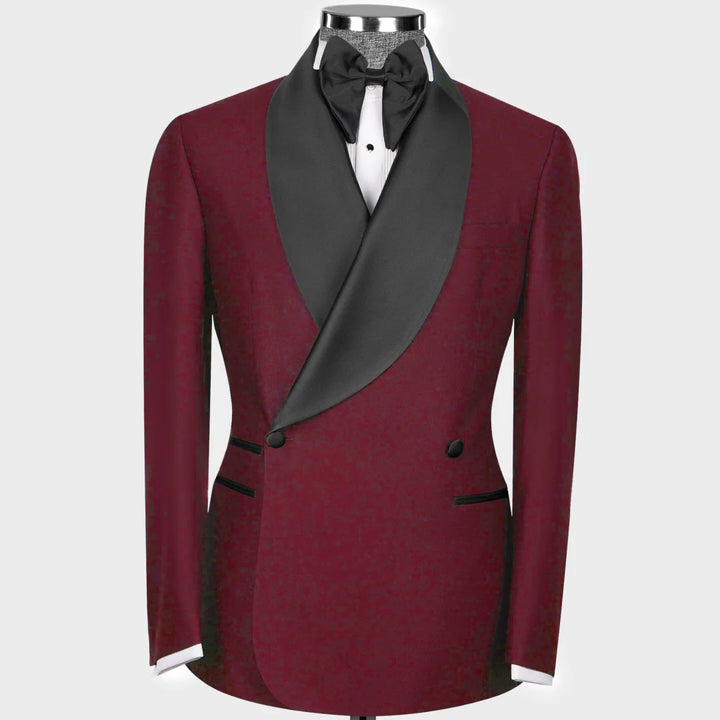 Stylish Bright Lapel 2-Piece Wedding Suit