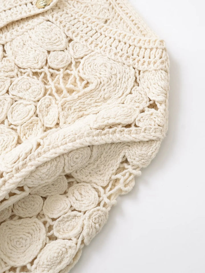 Trendy Leisure Style Knot Knitted Coat