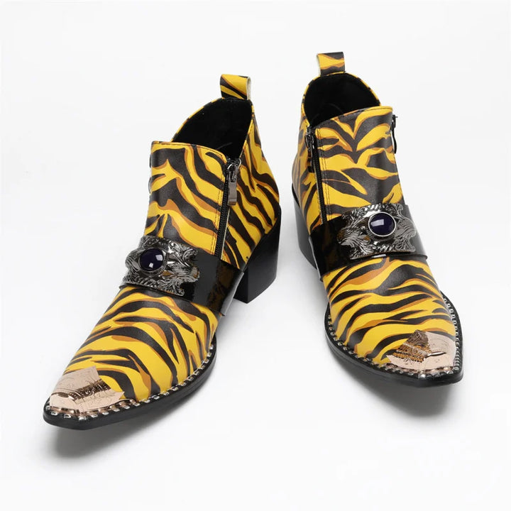 Premium Zebra Strips High Top Boots