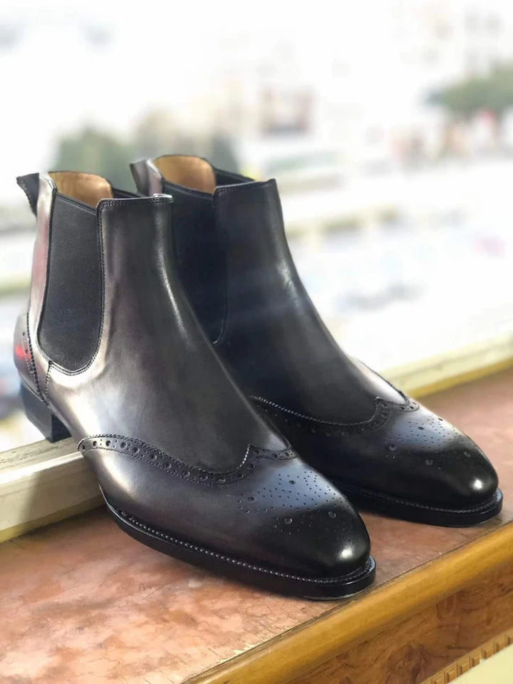 Handmade Fiddle-Back Chelsea Boots