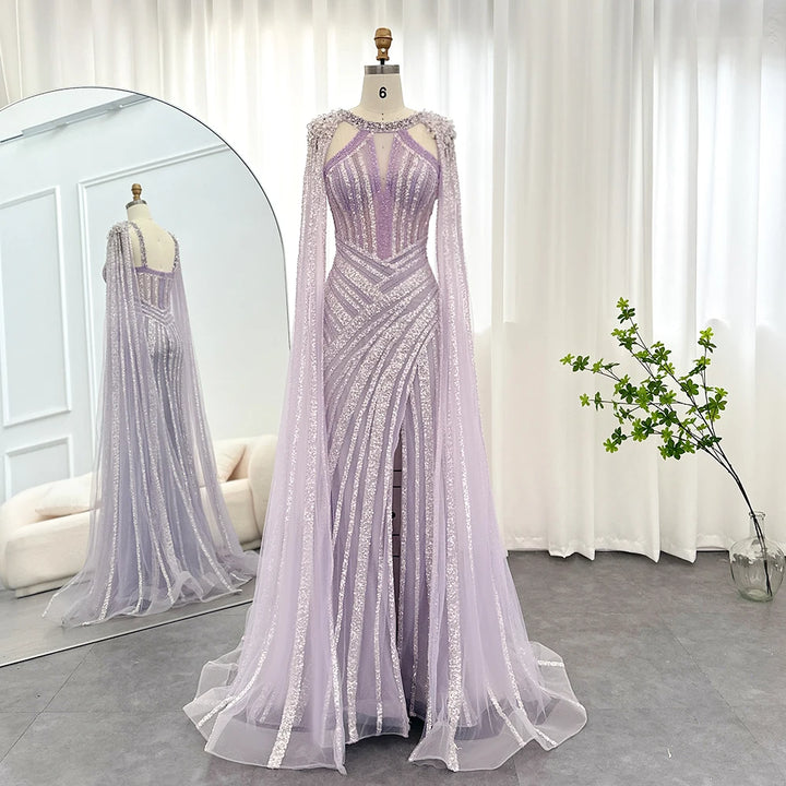 Luxury Sequins Trumpet Evening Gown