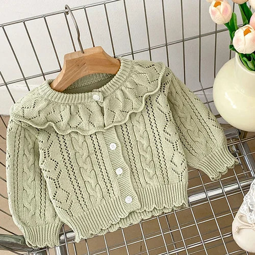 Elegant Toddler Baby Girl Knitting Cardigan