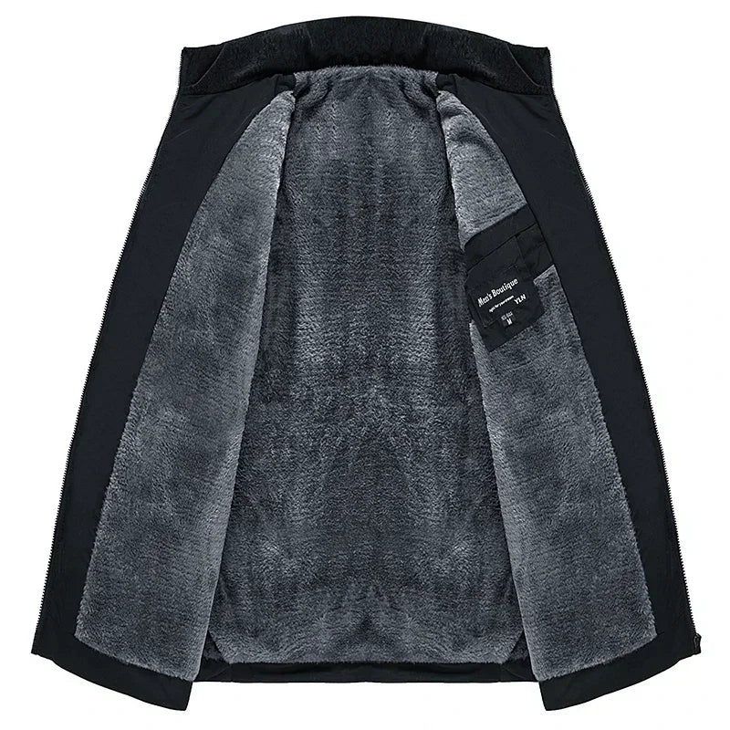 Trendy Plush Padded Parka Jacket