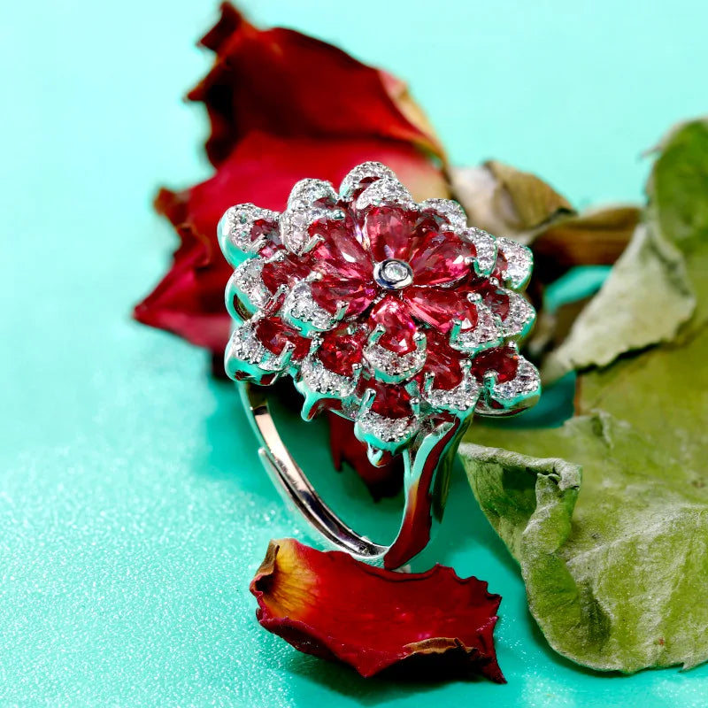 Lovely Red Corundum Pendant Necklace