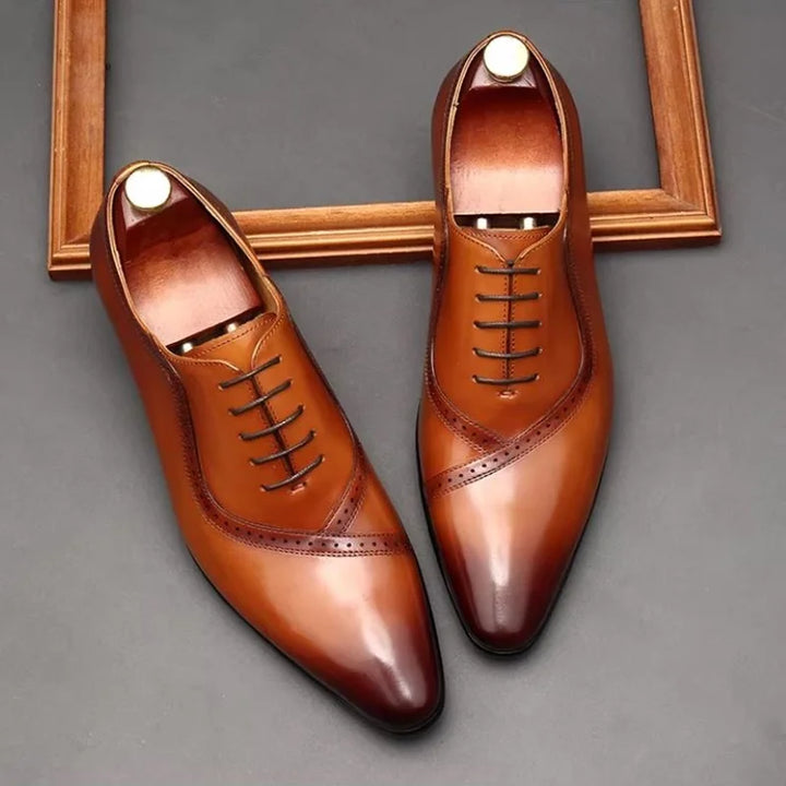 British Style Pointed Toe Oxford Shoes