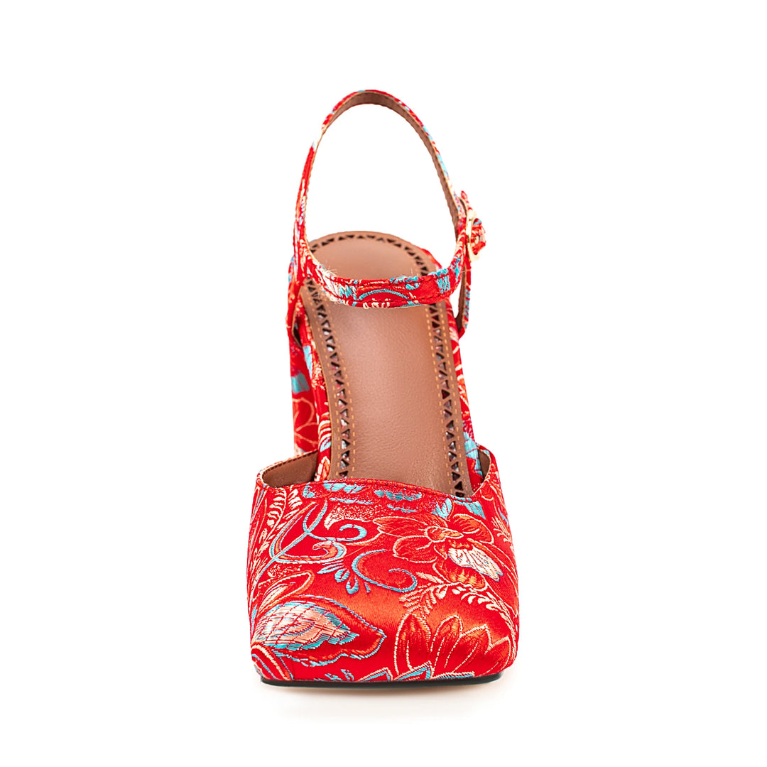 Sweet Temperament Splicing High Heels