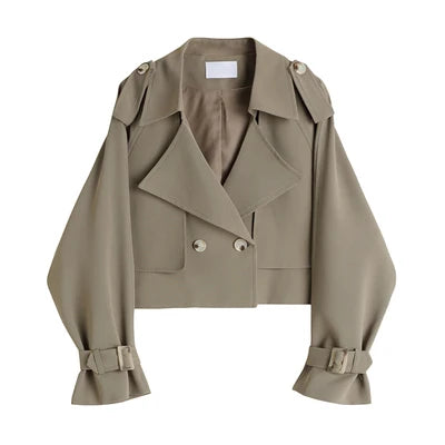 Trendy Double Breasted Tooling Coat