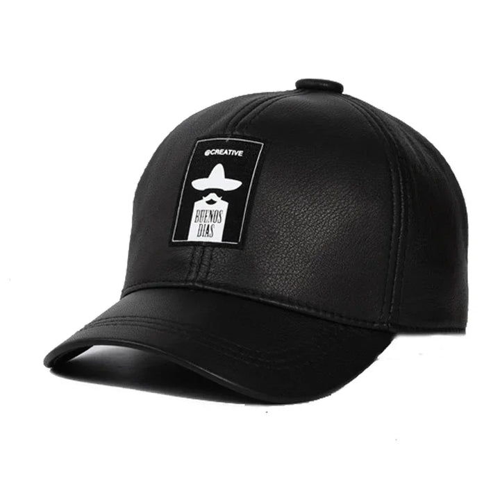 Stylish Soft Novelty Leather Casual Cap