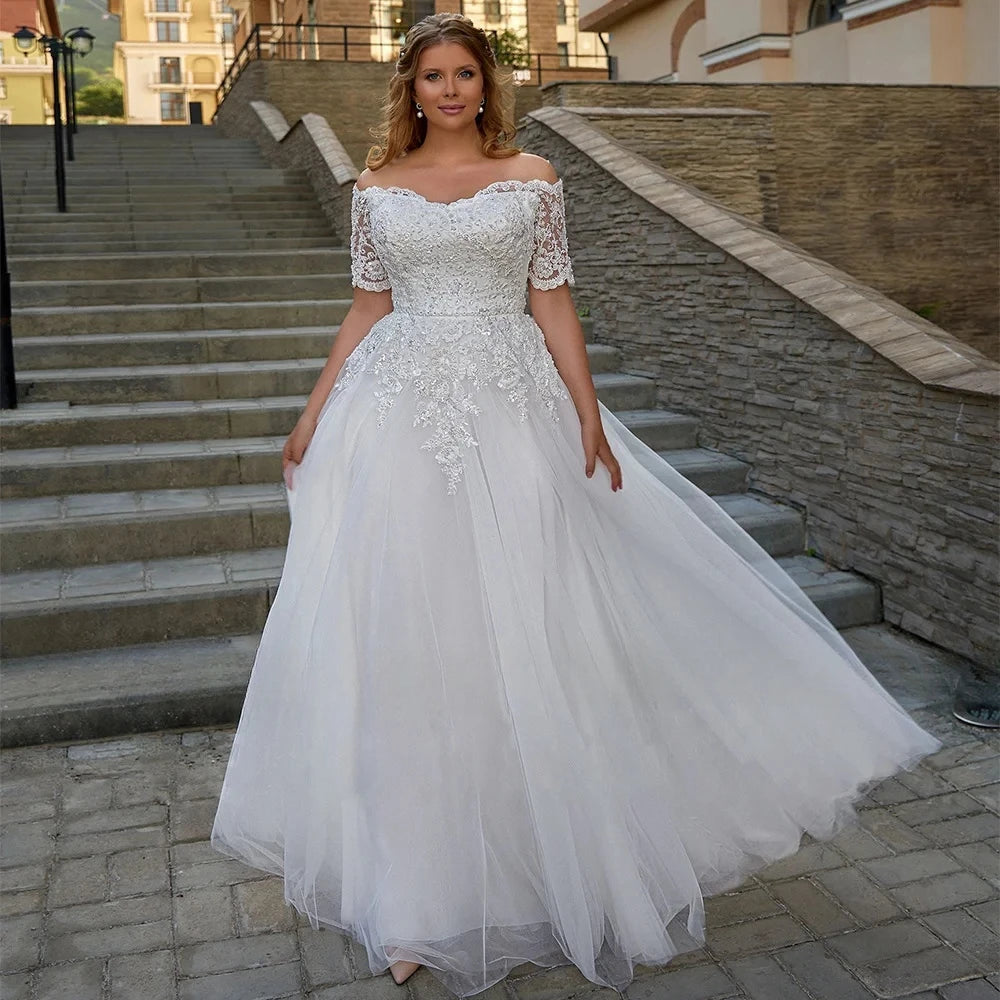 Beautiful Beading Appliques Wedding Dress