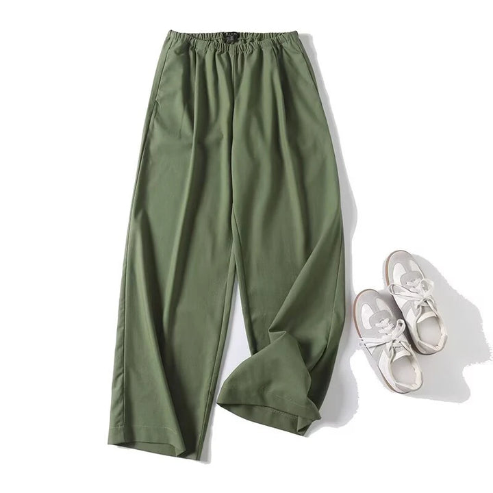 Comfortable Linen Wide-Leg Pants