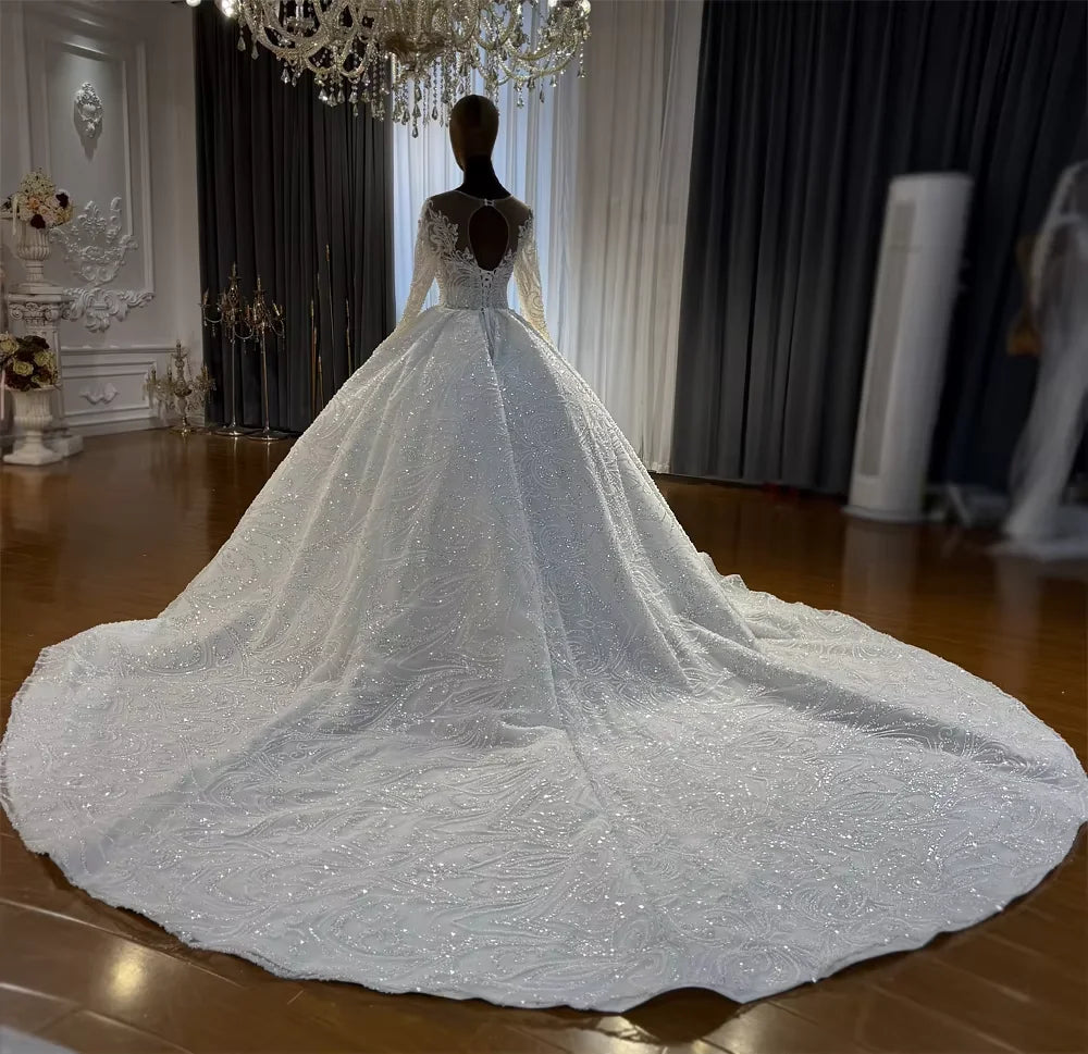 Timeless Beaded Princess Wedding Dress