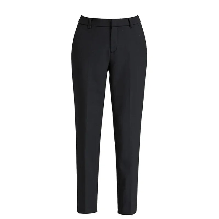 Elastic Waist Velvet Straight Trouser