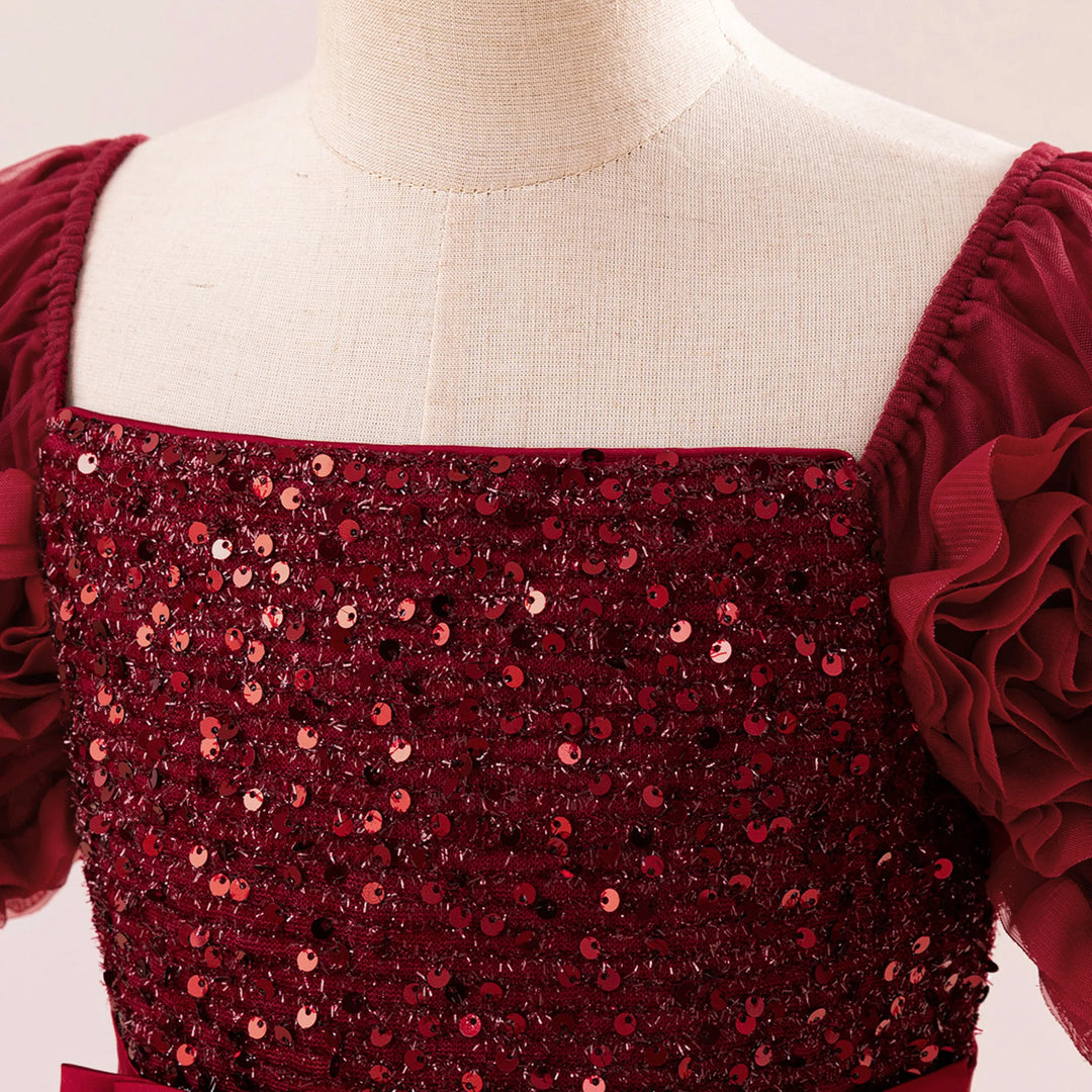 Sweet Fluffy Sequins Girl&
