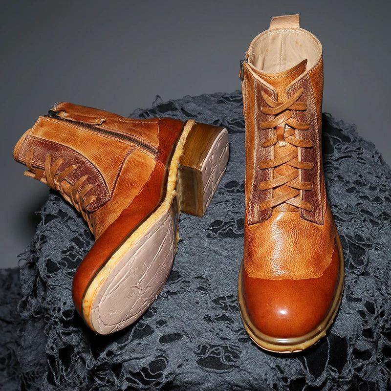 High-Top Handcrafted Goodyear Welted Boots