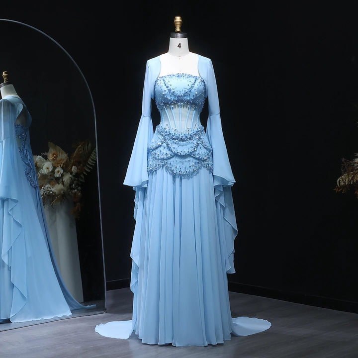 Stylish Chiffon Corset Evening Dress