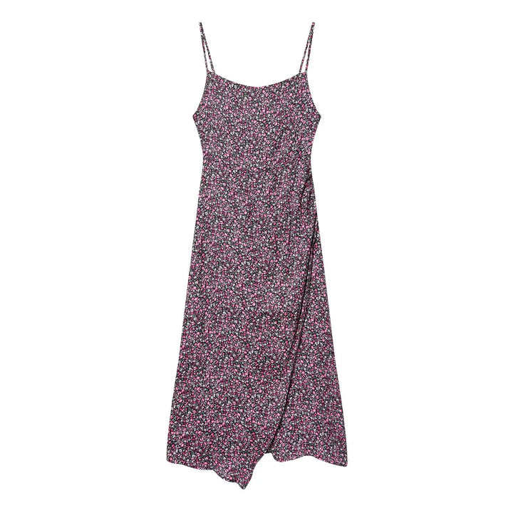 Trendy Floral Print Asymmetrical Dress