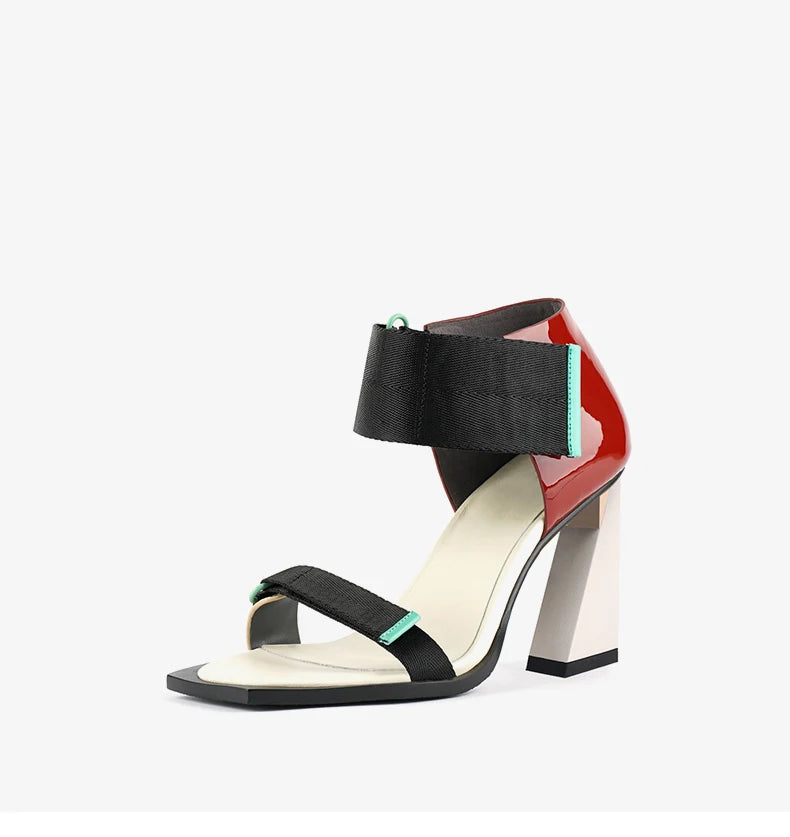 Stylish Buckle Strap High Heel Sandals