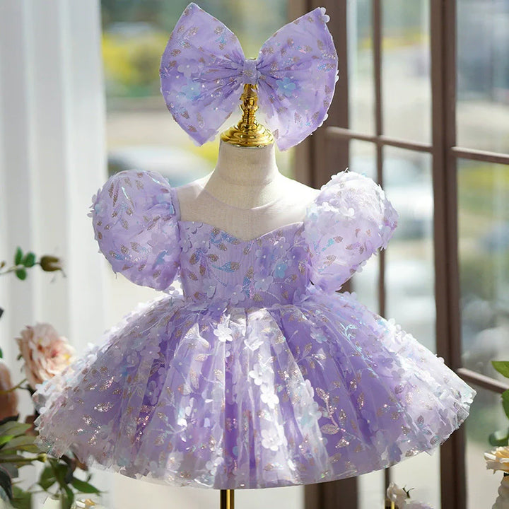 Bubble Sleeve Princess Formal Dress