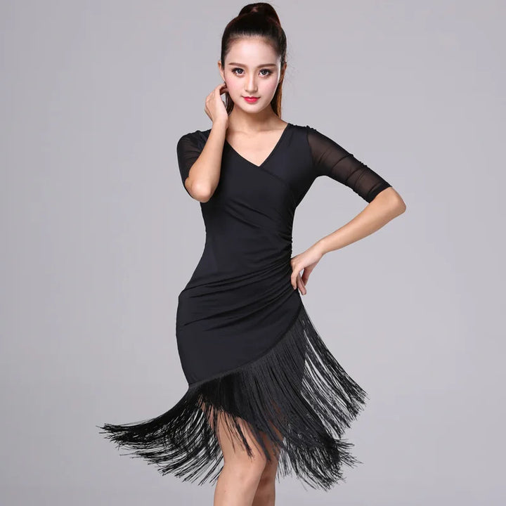 Stylish Middle-sleeves Dance Dress