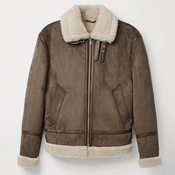 Warm Suede Cashmere Fleece Coat