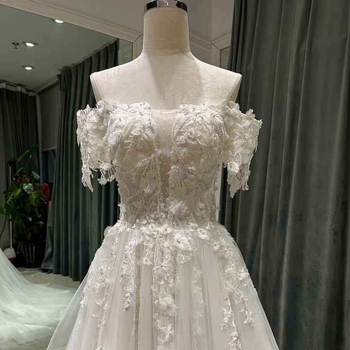 Total Appeal Lace Crystal Wedding Dress