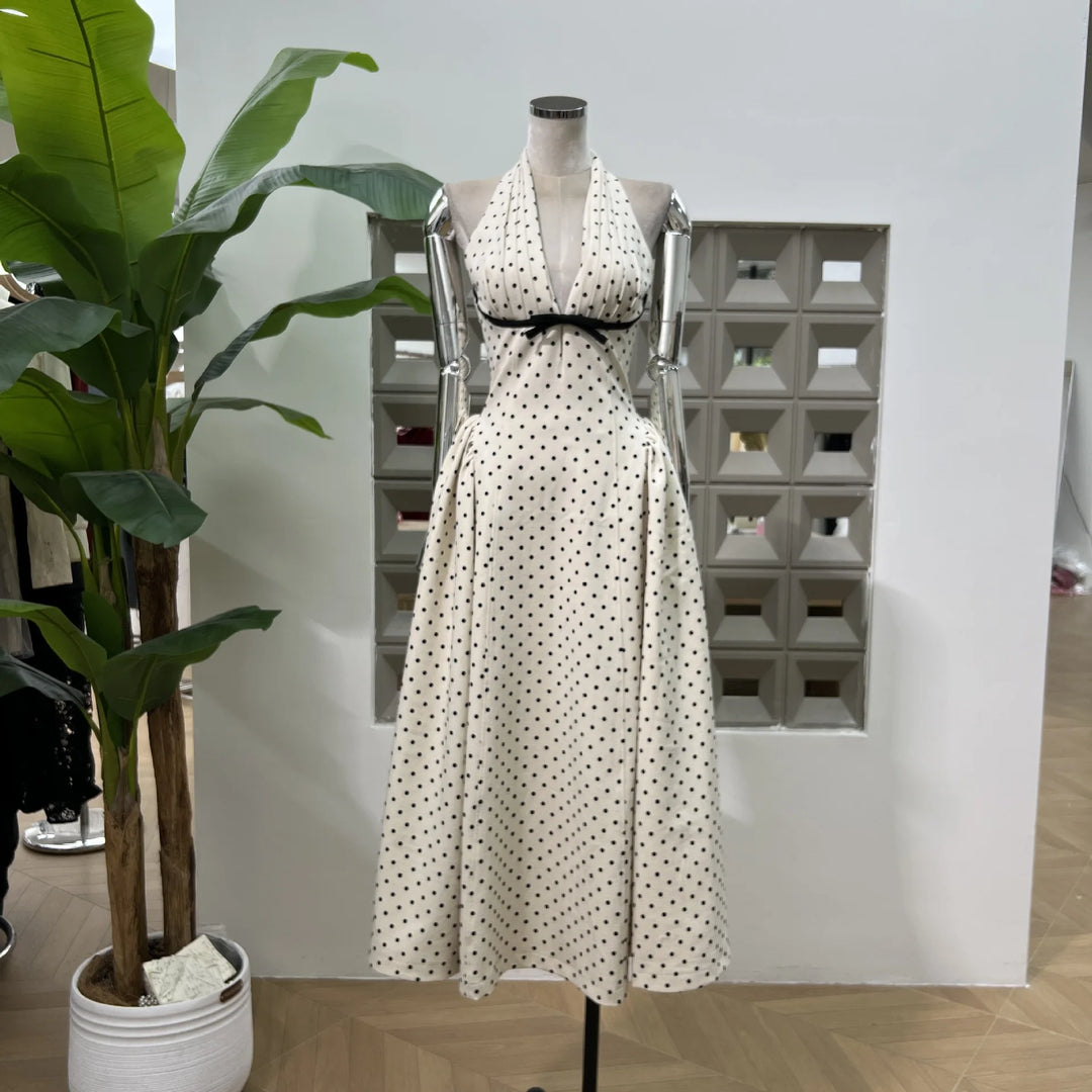 Lovely Polka Dots Maxi Dress