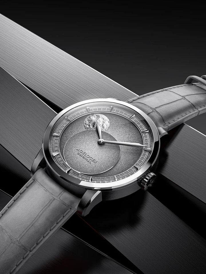 Classic Moon Phase Astronomer Wristwatch