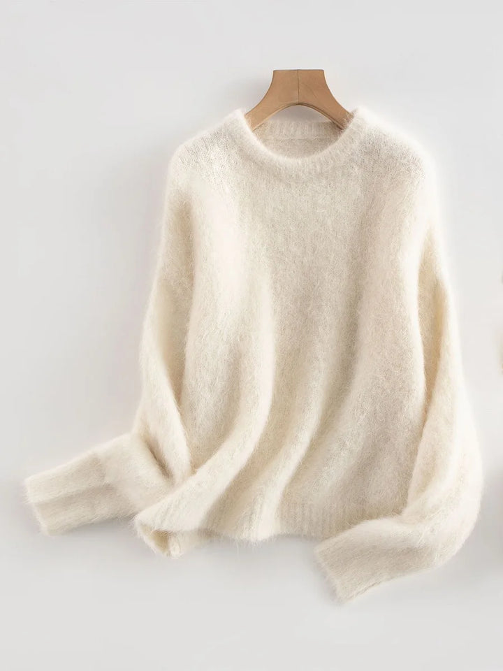 Elegant Dropped Sleeves Loose Sweater