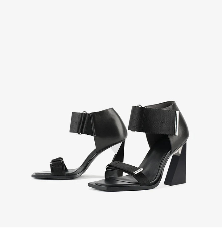 Stylish Buckle Strap High Heel Sandals